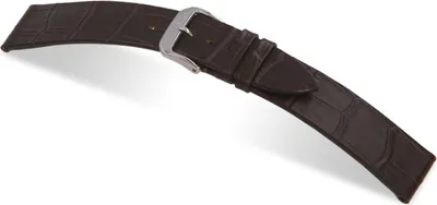 Produktbild von Happel Lederband Charleston 18mm mokka mit Alligatorprägung