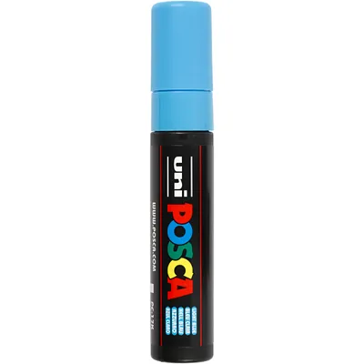 Produktbild von POSCA uni PC-17K, 1 Stück(e), Blau, Meißel, Schwarz, Blau, 1,5 cm, Tinte auf Wasserbasis