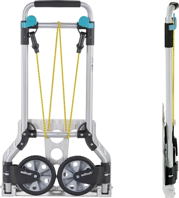 Image de wolfcraft GmbH TS 600 - Diable - Aluminium - Noir - 70 kg - 2 roues/roues - Plastique - Europe (5505000)