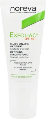 Immagine prodotto di Noreva Exfoliac Fluido protettivo solare opacizzante Lsf 50+ 40 ml