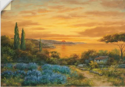 Produktbild von ARTland Wandbild, selbstklebend Toskanabucht Größe: 100x70 cm