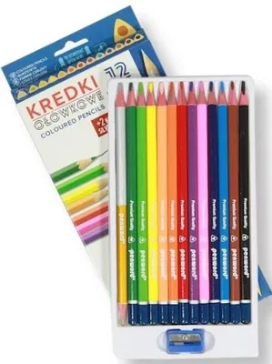 Produktbild von Dreieckige Bleistifte + Gold Silber 12 Farben Penword