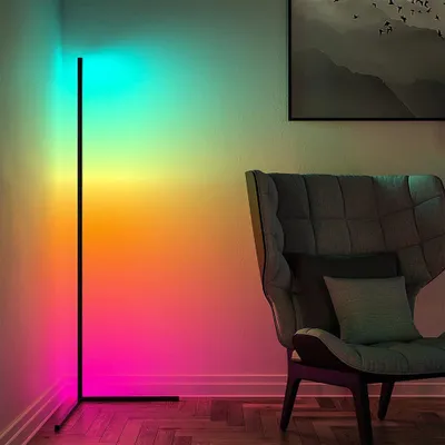 Produktbild von LED Stehleuchte Dimmbar Musik Sync mit Bluetooth App und Fernbedienung Beleuchtung Stehleuchte für Wohnzimmer, Schlafzimmer, Party