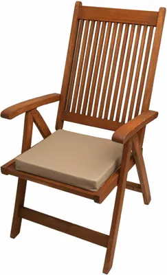 Produktbild von Stuhlkissen 2er Set 40x40x4cm Beige | Sitzkissen | Gartenkissen für Rattanmöbel | Sitzauflage für einen Gartenstuhl | Outdoor-Stuhlkissen