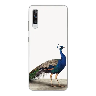 Produktbild von MuchoWow® Handyhülle Schutzhülle Hülle für Samsung Galaxy A70 Pfau - Federn - Vogel - Kinder - Jungen - Mädchen Silikon Softcase Handy Hülle - Schutzhaube