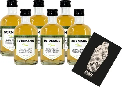 Produktbild von Evermann Theo Miniatur 6x 100ml (40% vol) Evermann Black Forest Mini- [Enthält Sulfite]