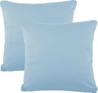 Produktbild von Doppelpack BeBasic Bezug 40x40 aquablau Mikrofaser Jersey Reißverschluss