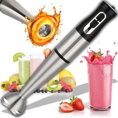 Produktbild von Ruční mixér | ruční mixér | mixér, ruční mixér | 1200W Turbo | kuchyňský robot, sekáček | stříbrný | Retoo