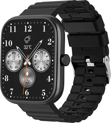 Image de T34-F Montre intelligente à écran de 1,83 pouce, suivi de la santé | BT5.2 | IP68 étanche | Modes sportifs multiples | Appel BT | Assistant vocal, noir