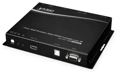 Produktbild von PLANET Video Wall 4K/60 HDMI & USB, 3084 x 2160 Pixel, AV-Sender, Schwarz