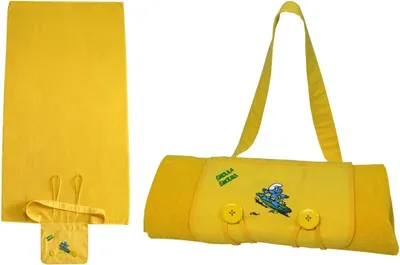Produktbild von Strandbadetuch für Kinder mit Schlumpf-Sticker