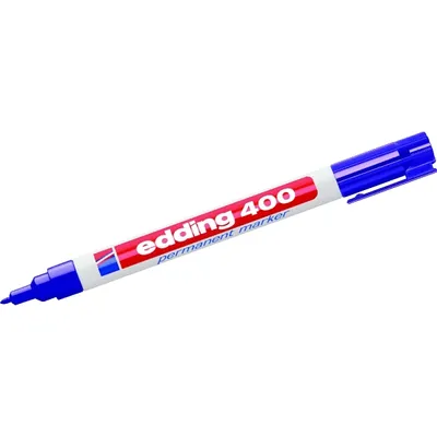 Produktbild von Edding 400, Violett, Rundspitze, Kunststoff, 1 mm, Karton, Glas, Leder, Metall, Kunststoff, Holz, Xylol, Toluol