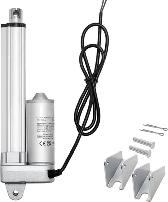 Obrázek produktu pro SucceBuy 12 V lineární pohon, 101,6 mm vodotěsný motor IP65, 3000 N lineární pohon, 5 mm/s lineární technologie s držáky pro solární trackery, stroje a otevírače dveří