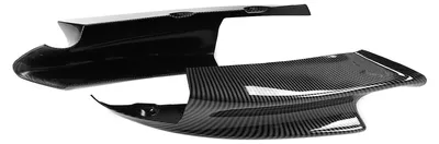 Productafbeelding van Splitter Glanzend Zwart - Frontbumper - Spoilerlip - Deflector - Carbonfiber-Look