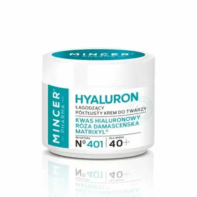 Zdjęcie produktu dla Mincer Pharma Hyaluron Łagodzący półtłusty krem do twarzy No.401, 50 ml
