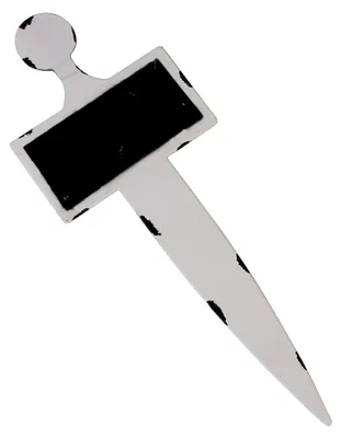 Produktbild von 2er Set Kräuterstecker Metall Weiß zum Beschriften für Pflanzen im Kräutergarten