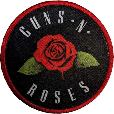 Immagine prodotto di Guns N Roses - Roses - Toppa da stirare - Poliestere RO11778 (Taglia unica) (Nero/Rosso)
