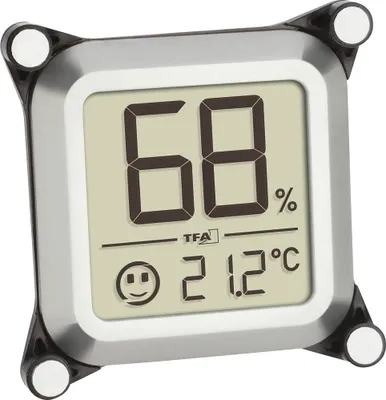 Obrázek produktu pro TFA Dostmann Humidors Thermo/Hygrometer Silver (30.5056.54)