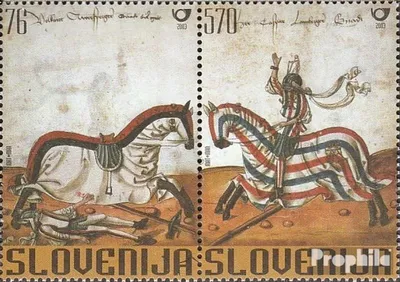 Produktbild von Briefmarken Slowenien 2003 Mi 436-437 Paar (kompl.Ausg.) postfrisch Turnierbuch