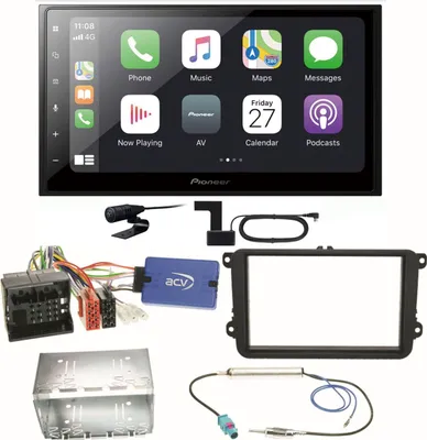 Produktbild von Pioneer SPH-DA250DAB Bluetooth Digitalradio Einbauset für Beetle Jetta Sharan T5