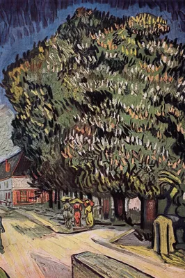 Obrázok produktu pre Vincent Van Gogh Art Print Obraz - Kvitnúce gaštany, 1890 (120 x 80 cm)