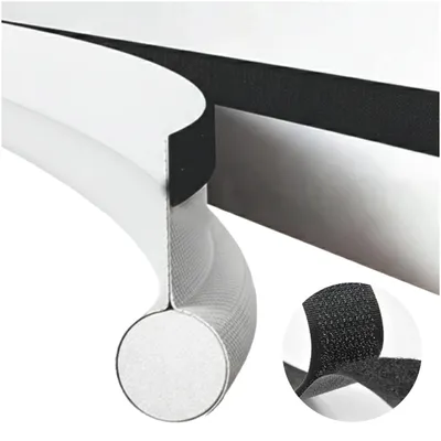 Produktbild von Türdichtung 90cm Weiß, Zugluftstopper mit Klettverschluss, Schallschutz & Insektenschutz, Schaumstoff Dichtung zuschneidbar, EVI HOME Single White