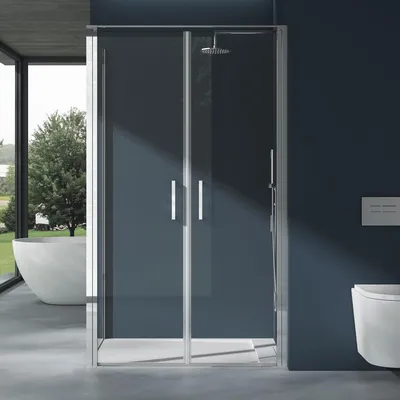 Produktbild von doporro Eck-Duschkabine Ravenna66 90x90x195cm Eckdusche ESG-Sicherheitsglas Klarglas inkl. beidseitiger Easy-Clean-Beschichtung