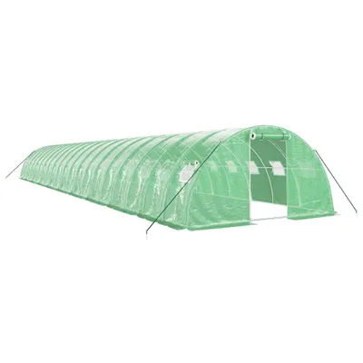Immagine prodotto di Serra vidaXL con struttura in acciaio, verde, 80 m², 20x4x2 m