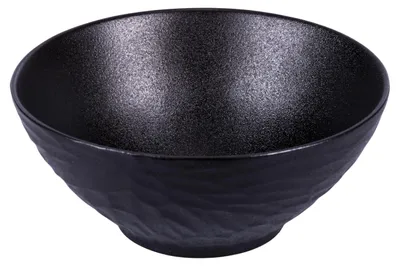 Steingutschale 900 ml Schwarz Ø 18 cm, spülmaschinenfest