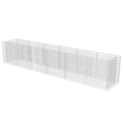 Zdjęcie produktu dla Podwyższona Donica Gabionowa, Galwanizowana Stal, 540X90X100 Cm Lumarko!