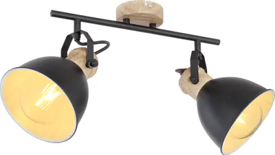 Produktbild von Globo Lighting Strahler Metall schwarz, 2x E27