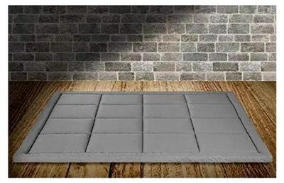 Produktbild von Klappmatratze 160 x 190 cm, Höhe 5 cm, einrollbar, faltbar aus ökologischem Kaltschaumstoff, platzsparend | GRAU