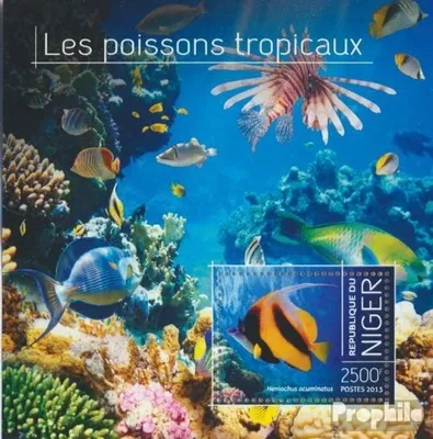 Produktbild von Briefmarken Niger 2013 Mi Block 249 (kompl. Ausg.) postfrisch Fische