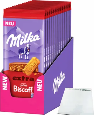 Produktbild von Milka Extra Biscoff Lotus (15x190g) Tafel VPE + usy Block