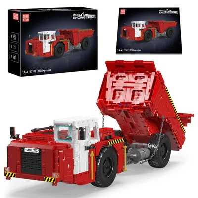 Produktbild von Mould King 17102 Technik LKW Bausteine Modell, 1730 Teile Truck Bausatz, Kipplastwagen Baufahrzeug Montagesatz Kit als Spielzeug und Geschenk (14 Jahre und älter)