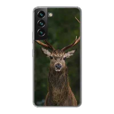 Produktbild von MuchoWow® Handyhülle Schutzhülle Hülle für Samsung Galaxy S22 Hirsch - Geweih - Natur Silikon Softcase Handy Hülle - Mobiltelefonhülle