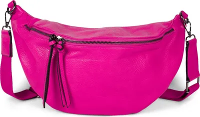 Produktbild von styleBREAKER Damen Halbmond Schultertasche groß | Crossbody Umhängetasche Handtasche mit 2 Wege Reißverschluss & verstellbarem Schultergurt 37 x 17 cm