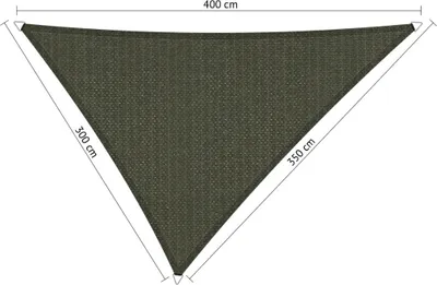 Produktbild von SHADOW COMFORT 3 x 3,5 x 4 m Dreieckiges Sonnensegel Deep Grey Ungleichseitig