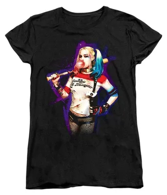 Produktbild von Suicide Squad - T-Shirt für Damen, Anliegend TV41103 (L) (Schwarz), KI-generiertes Bild