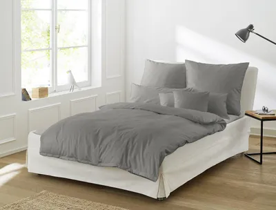Produktbild von IRISETTE SATIN BETTW. BÜGELFREI PARIS 8000 grafit 135 x 200 cm