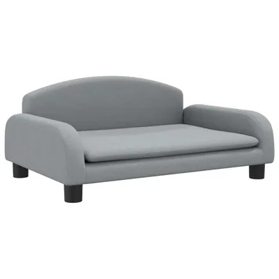 Produktbild von Hundebett Hellgrau 70x45x30 cm Stoff