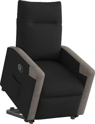 Produktbild von vidaXL Relaxsessel mit Aufstehhilfe Schwarz Stoff