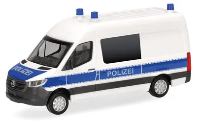 Zdjęcie produktu dla Herpa MB Sprinter '18 Minibus HD Policja Nadrenii Północnej-Westfalii 098786