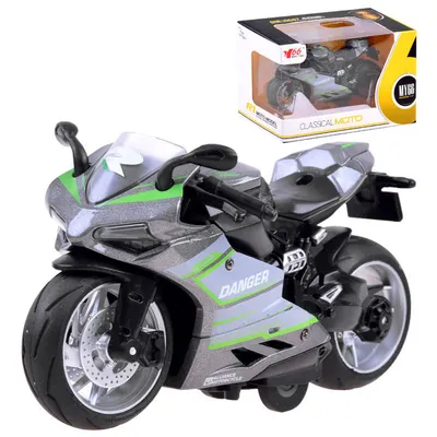 Produktbild von Druckgussmodell Motorrad mit Schnurspielzeug ZA3933