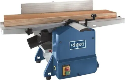 Image de Dégauchisseuse Raboteuse Scheppach, 1500W, Largeur 254 mm, Hauteur 120mm, 2 Fers Acier Rapide, HMS1070