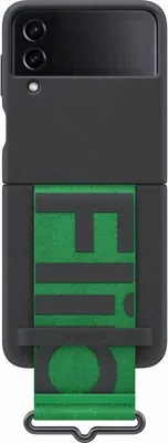 Obrázok produktu pre Samsung Silicone Cover with Strap (Galaxy Z Flip 4) schwarz
