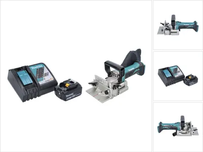 Produktbild von Makita DPJ 180 RG1 Akku Nutfräse 18 V 100 mm + 1x Akku 6,0 Ah + Ladegerät