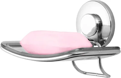 Image de Distributeur de savon en acier inoxydable, avec ventouse, pour douche, capacité de 250 ml, idéal pour la salle de bain