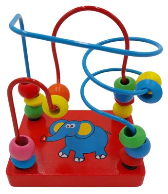 Produktbild von Kleinkindspielzeug Motorikschleife Lernspielzeug Elefanten Motiv Spielzeug