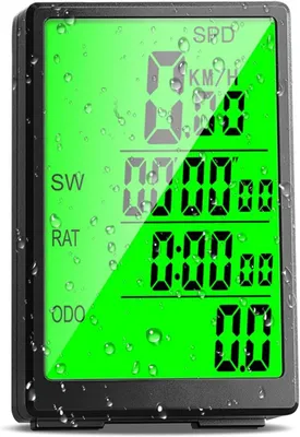 Produktbild von Fahrradcomputer Kabellos 31 Funktionen Fahrrad Tacho, 3 Zoll großem Bildschirm wasserdichte Fahrradtacho  Fahrrad Tachometer Kilometerzähler